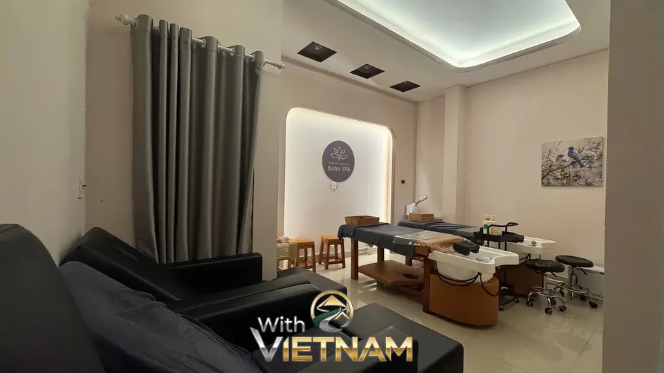 발 마사지 시설이 갖춰진 깔끔한 관리실