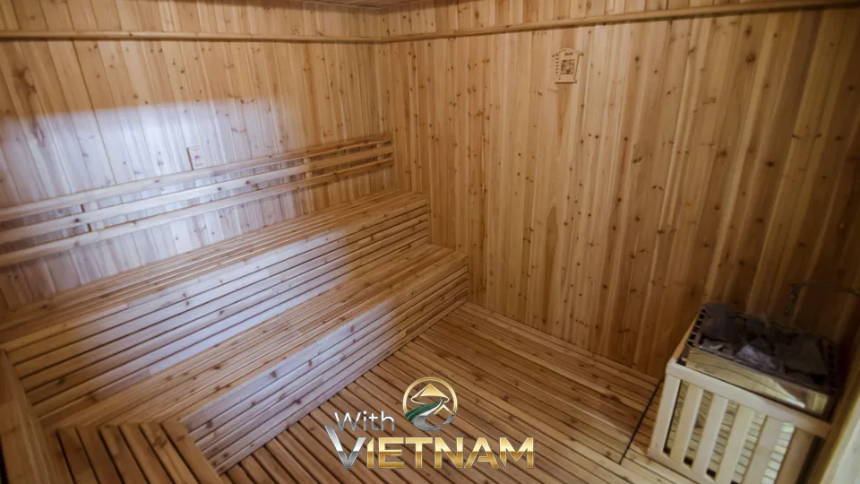 피로를 풀어주는 호텔 나무 사우나