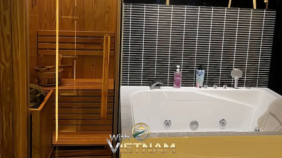 도도 스파의 욕조와 사우나