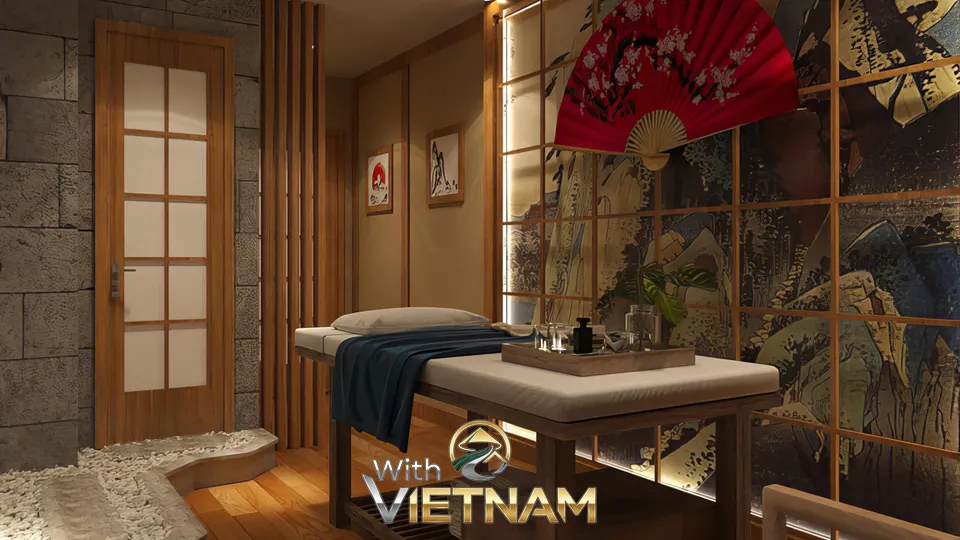 일본풍 인테리어의 마사지실