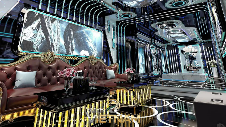 고급 소파와 엔터테인먼트 공간