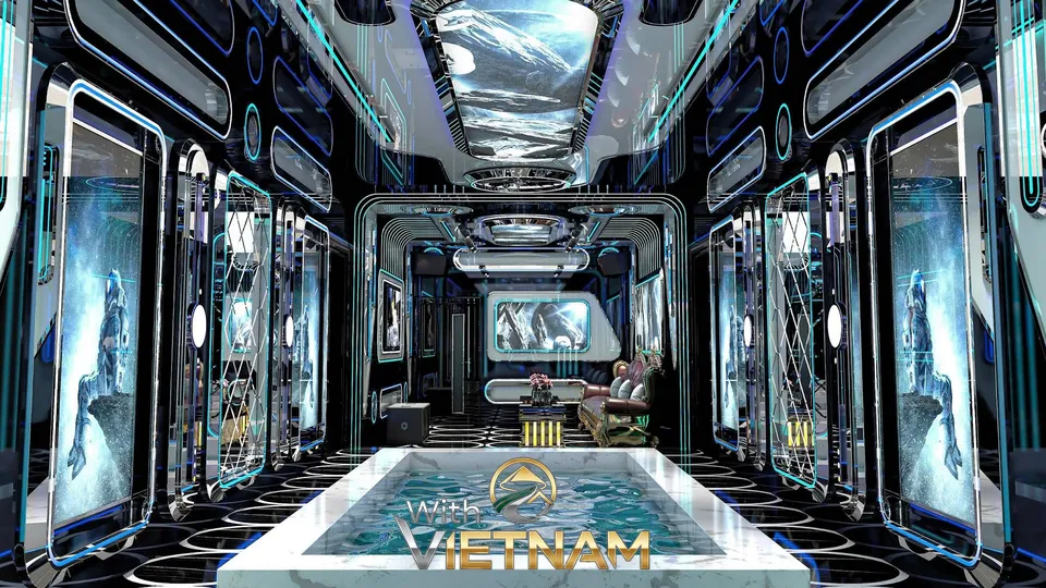 사이버펑크 스타일의 이색 룸